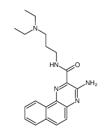 3-amino-benzo[f]quinoxaline-2-carboxylic acid 3-diethylamino-propylamide Structure