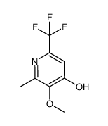 3-methoxy-2-methyl-6-(trifluoromethyl)pyridin-4-ol结构式