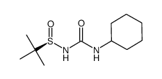 (R)-N-(cyclohexylcarbamoyl)-tert-butanesulfinamide结构式