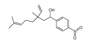 3,7-Dimethyl-1-(4-nitro-phenyl)-3-vinyl-oct-6-en-1-ol Structure