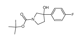 tert-Butyl 3-(4-fluorophenyl)-3-hydroxypyrrolidine-1-carboxylate Structure