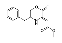 methyl 2-(5-benzyl-2-oxomorpholin-3-ylidene)acetate结构式