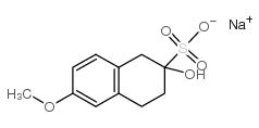 2-羟基-6-甲氧基-1,2,3,4-四氢萘-2-磺酸钠结构式