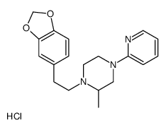 1-[2-(1,3-benzodioxol-5-yl)ethyl]-2-methyl-4-pyridin-2-ylpiperazine,hydrochloride结构式