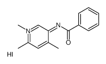 Pyridinium, 5-benzamido-1,2,4-trimethyl-, iodide Structure