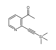 3-acetyl-2-(trimethylsilylethynyl)pyridine Structure