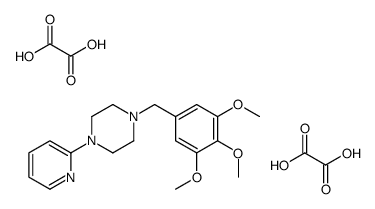 oxalic acid,1-pyridin-2-yl-4-[(3,4,5-trimethoxyphenyl)methyl]piperazine Structure