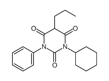 1-Cyclohexyl-3-phenyl-5-propylbarbituric acid结构式