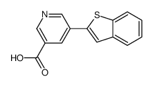 5-(1-Benzothiophen-2-yl)nicotinic acid结构式