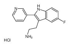 2-(5-FLUORO-2-PYRIDIN-3-YL-1H-INDOL-3-YL)-ETHYLAMINE HYDROCHLORIDE structure