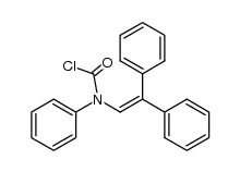 N-(2,2-diphenylvinyl)-N-phenylcarbamoylchloride结构式