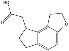 1,6,7,8-四氢-2H-茚并[5,4-B]呋喃-8-乙酸结构式