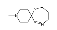 3-methyl-3,7,11-triazaspiro[5,6]dodec-11-ene Structure