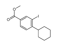 4-环己基-3-碘苯甲酸甲酯结构式