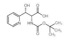 Boc-D-threo-3-(pyridin-2-yl)serine结构式