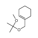 1-(2-methoxypropan-2-yloxymethyl)cyclohexene结构式