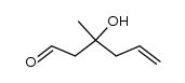 3-hydroxy-3-methylhex-5-enal结构式