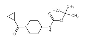 1-环丙基羰基-(4-BOC氨基)哌啶结构式