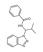 N-(1-(1H-benzo[d][1,2,3]triazol-1-yl)-2-methylpropyl)benzamide Structure