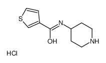 N-(PIPERIDIN-4-YL)THIOPHENE-3-CARBOXAMIDE HYDROCHLORIDE structure