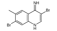 4-Amino-3,7-dibromo-6-methylquinoline structure