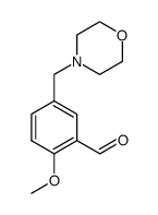 2-Methoxy-5-morpholin-4-ylmethyl-benzaldehyde结构式