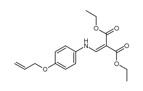 2-[(4-allyloxyphenylamino)methylene]malonic acid diethyl ester结构式