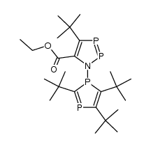 ethyl 4-(tert-butyl)-1-(2,4,5-tri-tert-butyl-1H-1,3-diphosphol-1-yl)-1H-1,2,3-azadiphosphole-5-carboxylate Structure