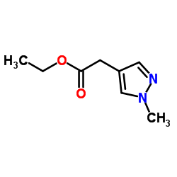 Ethyl (1-methyl-1H-pyrazol-4-yl)acetate Structure