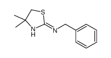 N-苄基-4,4-二甲基-4,5-二氢噻唑-2-胺结构式