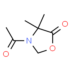 5-Oxazolidinone, 3-acetyl-4,4-dimethyl- (9CI) structure