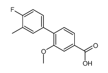 4-(4-fluoro-3-methylphenyl)-3-methoxybenzoic acid结构式