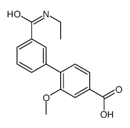 4-[3-(ethylcarbamoyl)phenyl]-3-methoxybenzoic acid Structure