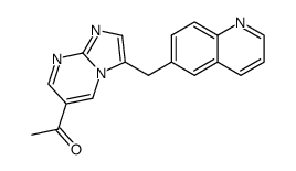 1-(3-(quinolin-6-ylmethyl)imidazo[1,2-a]pyrimidin-6-yl)ethanone结构式