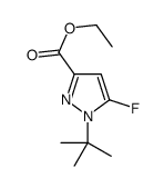 ETHYL1-TERT-BUTYL-5-FLUORO-1H-PYRAZOLE-3-CARBOXYLATE Structure