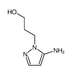 1H-Pyrazole-1-propanol,5-amino-(9CI) structure