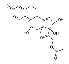 (11β,16α)-21-(Acetyloxy)-9-fluoro-11,16,17-trihydroxy-pregna-1,4,14-triene-3,20-dione structure