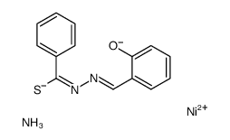 azane,nickel(2+),(NE,Z)-N-[(2-oxidophenyl)methylidene]benzenecarbohydrazonothioate结构式