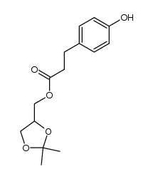 BENZENEPROPANOIC ACID,4-HYDROXY-,(2,2-DIMETHYL-1,3-DIOXOLAN-4-YL)METHYL ESTER picture