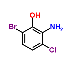 3-Bromo-6-chloro-2-hydroxyaniline structure