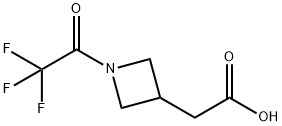 2-[1-(Trifluoroacetyl)azetidin-3-yl]acetic acid Structure