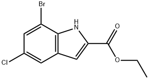 7-Bromo-5-chloro-1H-indole-2-carboxylic acid ethyl ester picture