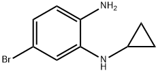 5-溴-N1-环丙基苯-1,2-二胺结构式