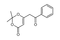 2,2-dimethyl-6-phenacyl-1,3-dioxin-4-one Structure