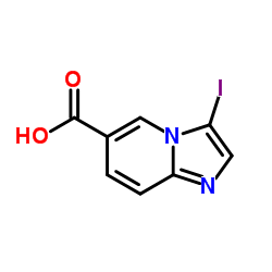 3-Iodoimidazo[1,2-a]pyridine-6-carboxylic acid结构式