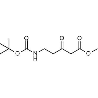 Methyl 5-((tert-butoxycarbonyl)amino)-3-oxopentanoate structure