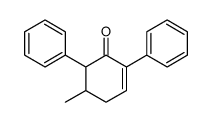 5-methyl-2,6-diphenylcyclohex-2-en-1-one结构式