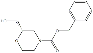 S-N-CBZ-2-羟甲基吗啉结构式