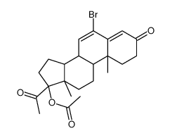 6-Bromo-6-dehydro-17α-acetoxy Progesterone structure