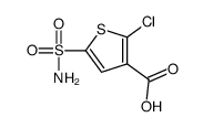 2-Chloro-5-sulfamoyl-3-thiophenecarboxylic acid Structure